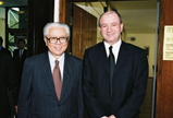 Dr. Tony Tan Keng Yam (l), Chairman of the National Research Foundation of Singapore, and Prof. Daniel Zajfman
